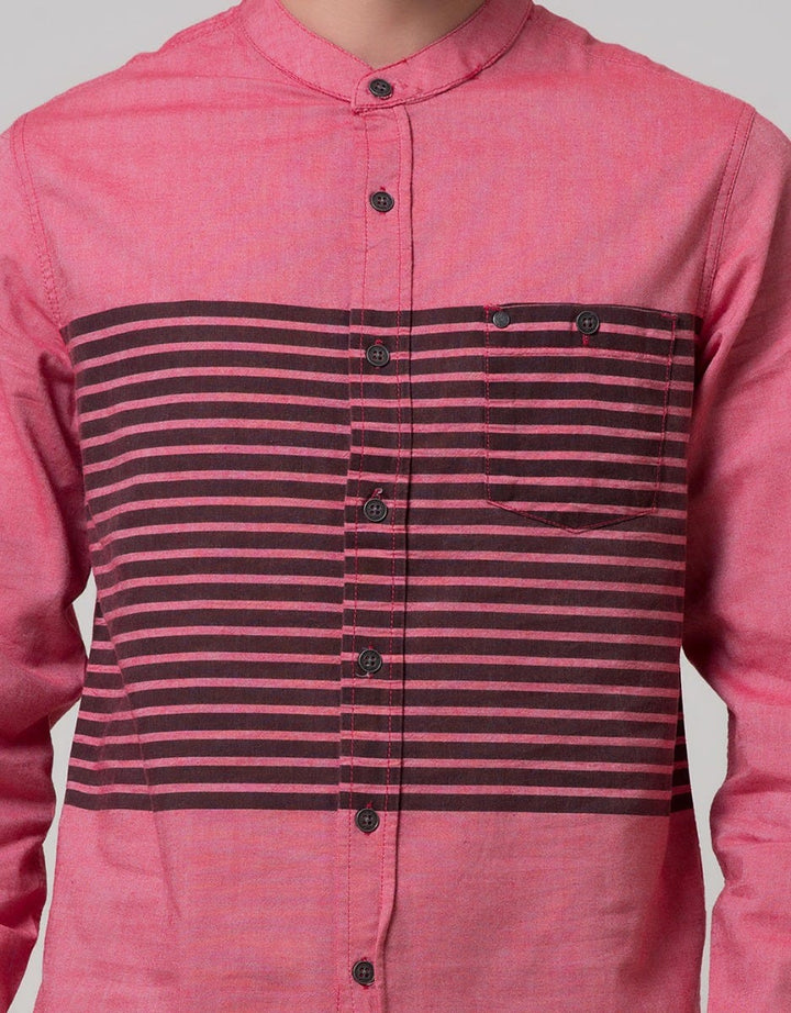 Cardinal Jeans Long Sleeve Jeans Kemeja Koko Bodyfit
