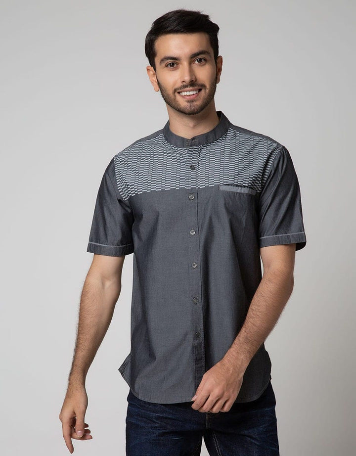 Cardinal Jeans Short Sleeve Kemeja Koko