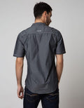 Cardinal Jeans Short Sleeve Kemeja Koko