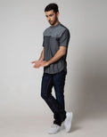 Cardinal Jeans Short Sleeve Kemeja Koko