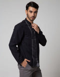 Cardinal Jeans Long Sleeve Kemeja Koko