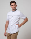 Cardinal Jeans Short Sleeve Men Kemeja Koko