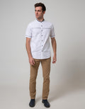 Cardinal Jeans Short Sleeve Men Kemeja Koko