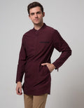 Cardinal Jeans Long Sleeve Jeans Kemeja Koko Bodyfit