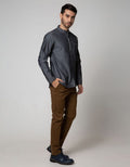 Cardinal Jeans Long Sleeve Kemeja Koko