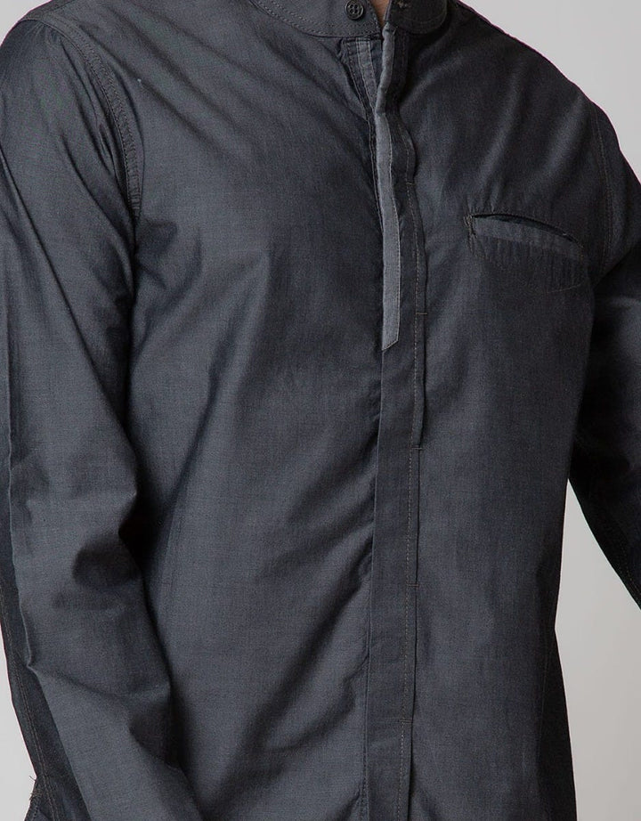 Cardinal Jeans Long Sleeve Kemeja Koko