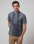 Cardinal Jeans Short Sleeve Jeans Kemeja Koko Bodyfit