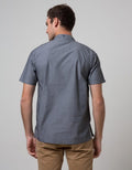 Cardinal Jeans Short Sleeve Jeans Kemeja Koko Bodyfit