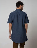Cardinal Jeans Short Sleeve Kemeja Koko