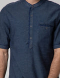 Cardinal Jeans Short Sleeve Kemeja Koko