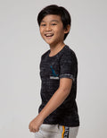 Little M Short Sleeve T-Shirt Fp Tie Dyed Dino Tangan Lipat Rotary Combed