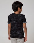 Little M Short Sleeve T-Shirt Fp Tie Dyed Dino Tangan Lipat Rotary Combed