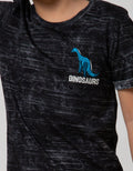 Little M Short Sleeve T-Shirt Fp Tie Dyed Dino Tangan Lipat Rotary Combed
