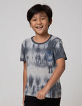 Little M Short Sleeve T-Shirt Fp Tie Dyed Dinosaur The Best Park Rotary Combed
