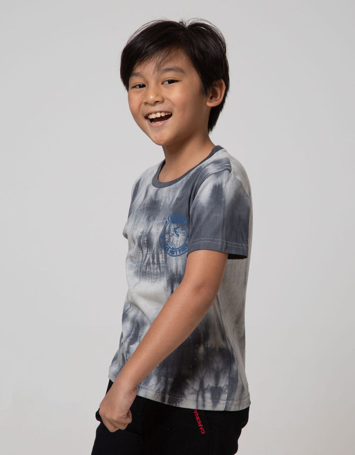 Little M Short Sleeve T-Shirt Fp Tie Dyed Dinosaur The Best Park Rotary Combed