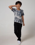 Little M Short Sleeve T-Shirt Fp Tie Dyed Dinosaur The Best Park Rotary Combed