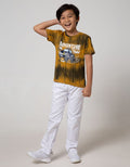 Little M Short Sleeve T-Shirt Fp Tie Dyed Adventure Truck Rotary Combed