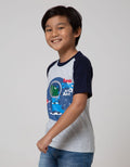 Little M Short Sleeve T-Shirt Raglan Dino Astronot Mika