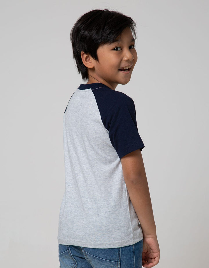 Little M Short Sleeve T-Shirt Raglan Dino Astronot Mika