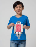 Little M Short Sleeve T-Shirt Rocket Flip Astronot Bordir Gantung