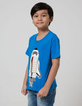 Little M Short Sleeve T-Shirt Rocket Flip Astronot Bordir Gantung