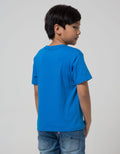 Little M Short Sleeve T-Shirt Rocket Flip Astronot Bordir Gantung