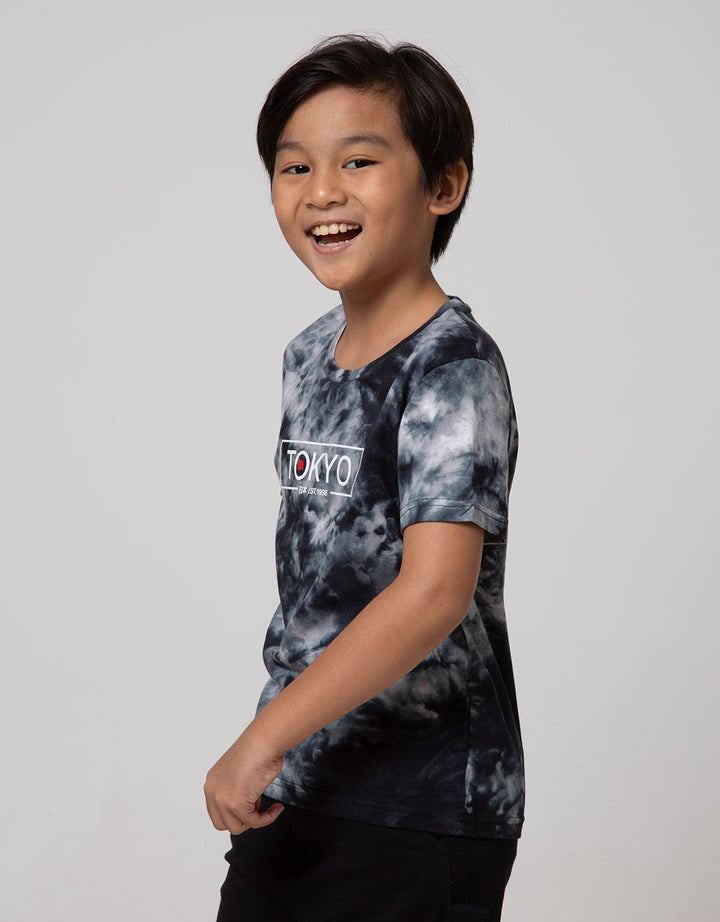 Little M Short Sleeve T-Shirt Fp Tie Dyed Tokyo Rotary Combed