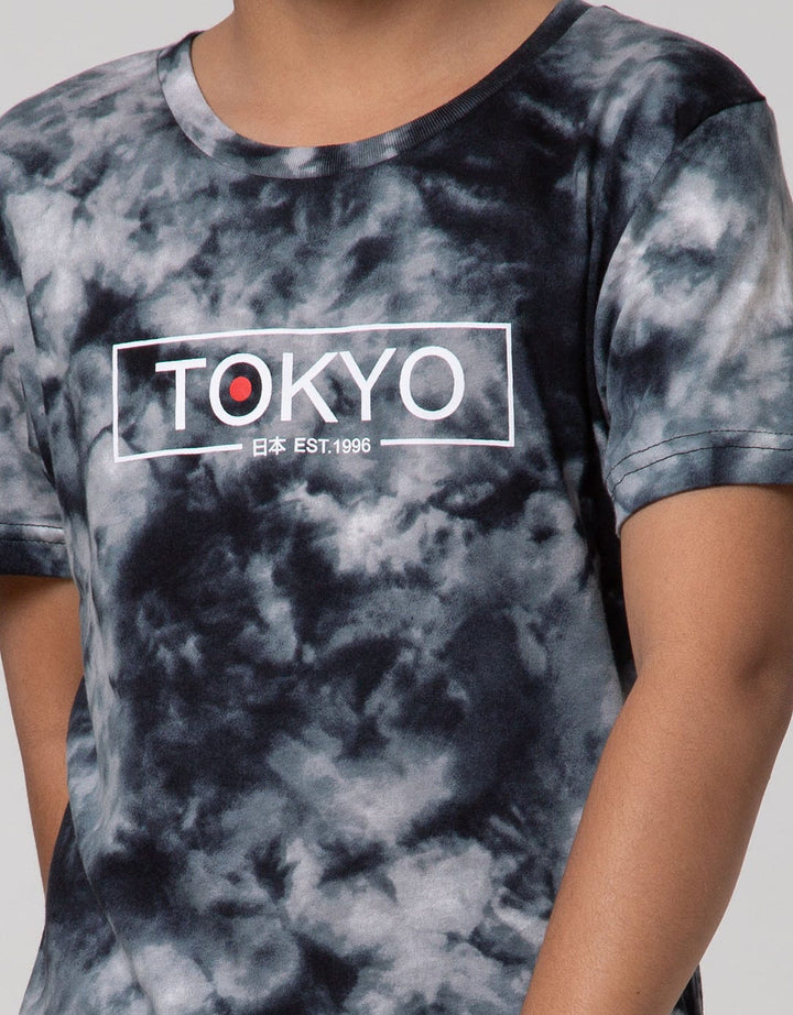 Little M Short Sleeve T-Shirt Fp Tie Dyed Tokyo Rotary Combed