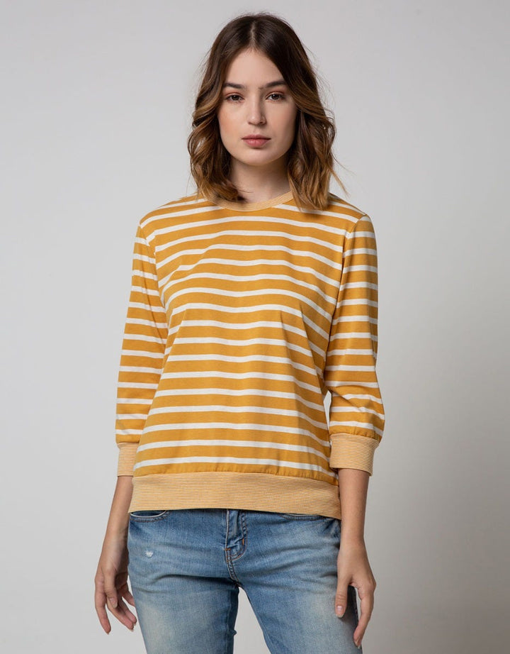 Phenomenal Long Sleeve T-Shirt Stripes Combo Rib