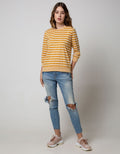 Phenomenal Long Sleeve T-Shirt Stripes Combo Rib