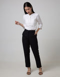 St. Yves Ankle Long Pants With Horn Button