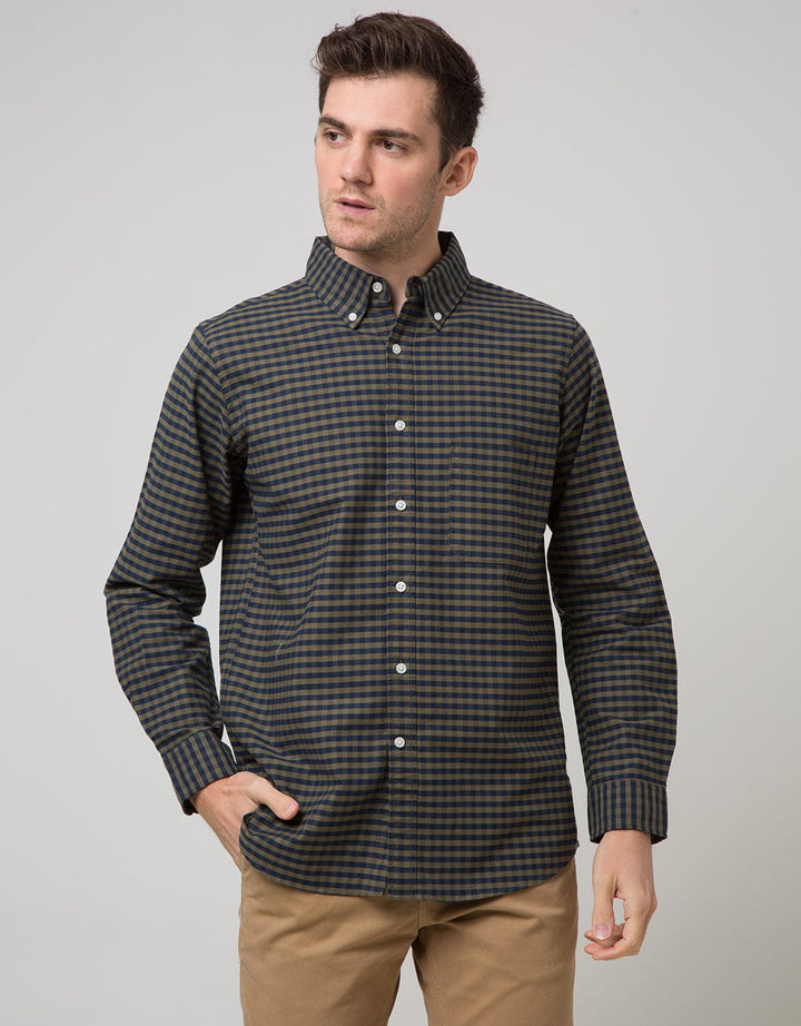 Cole Long Sleeve Shirt Regular Medium Check Shirt