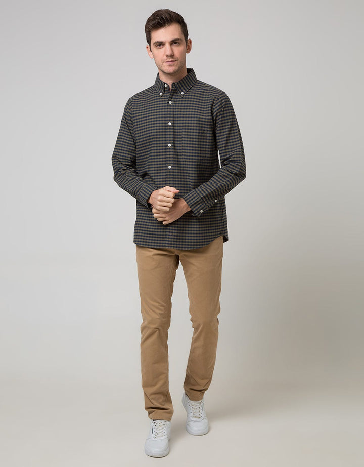 Cole Long Sleeve Shirt Regular Medium Check Shirt