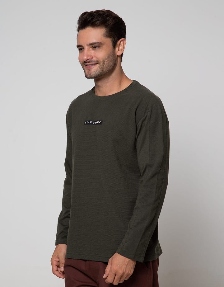 Cole Sweatshirt Texture Print Brand Logo