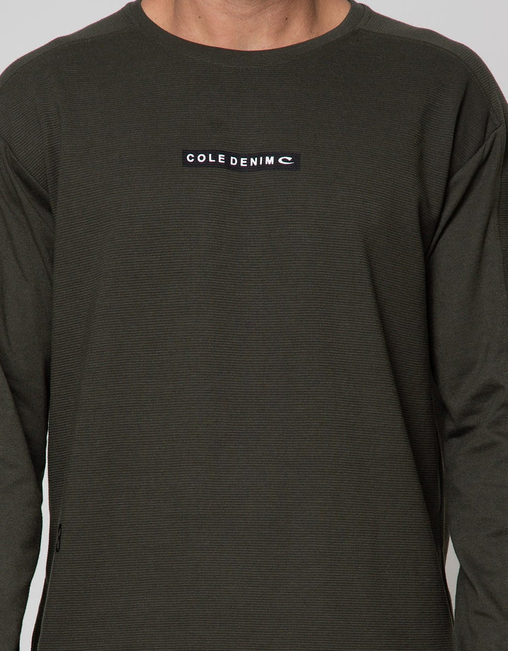 Cole Sweatshirt Texture Print Brand Logo