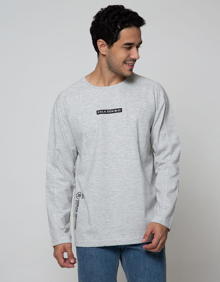Cole Sweatshirt Texture Print Brand Logo