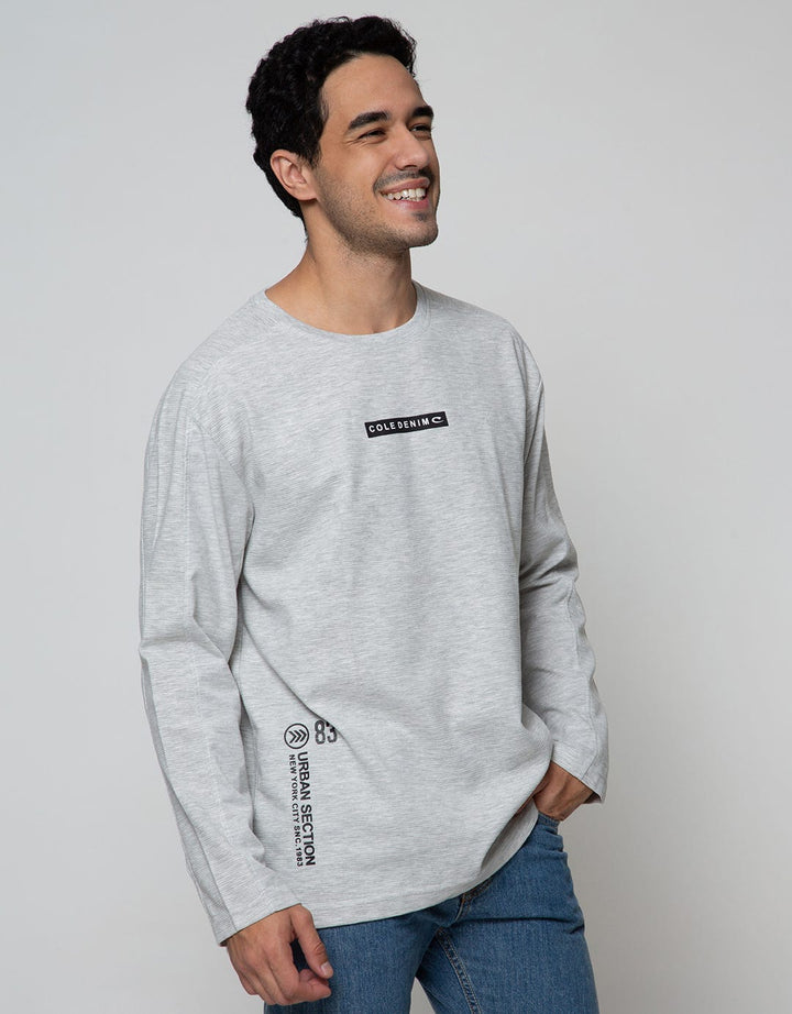 Cole Sweatshirt Texture Print Brand Logo