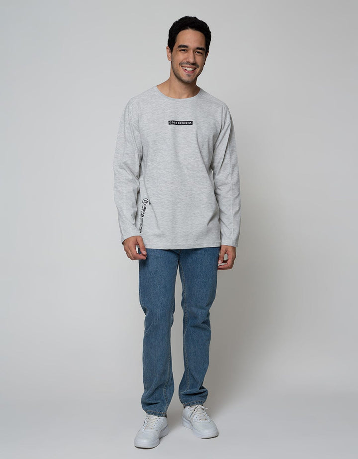 Cole Sweatshirt Texture Print Brand Logo