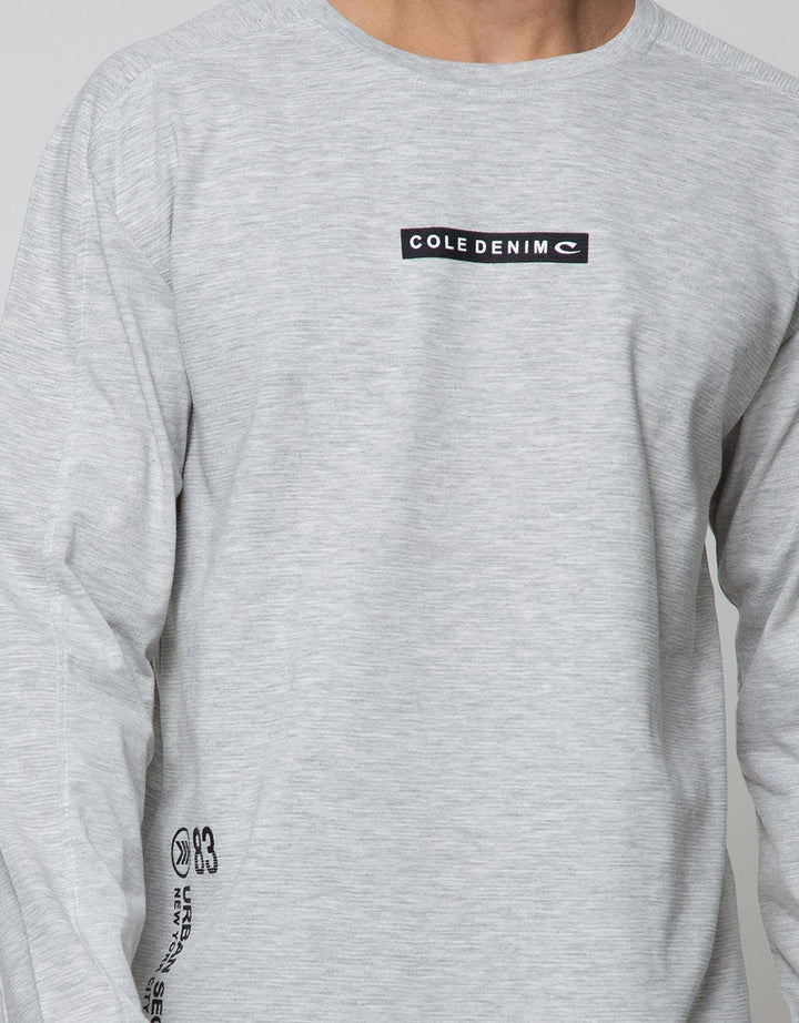 Cole Sweatshirt Texture Print Brand Logo