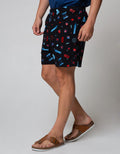 Cole Short Pants Knit Terry Print Santa Monica Solid