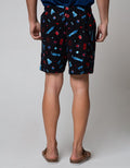 Cole Short Pants Knit Terry Print Santa Monica Solid
