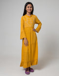 Kidz Too Long Sleeve Maxi DreShort Sleeve Bamus Embroidered Rubber Stacked Chest