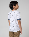 Little M Short Sleeve T-Shirt Fullprint Car Pocket