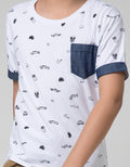 Little M Short Sleeve T-Shirt Fullprint Car Pocket