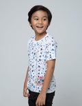 Little M Short Sleeve T-Shirt Fullprint Splash Car Cool Ride Bordir