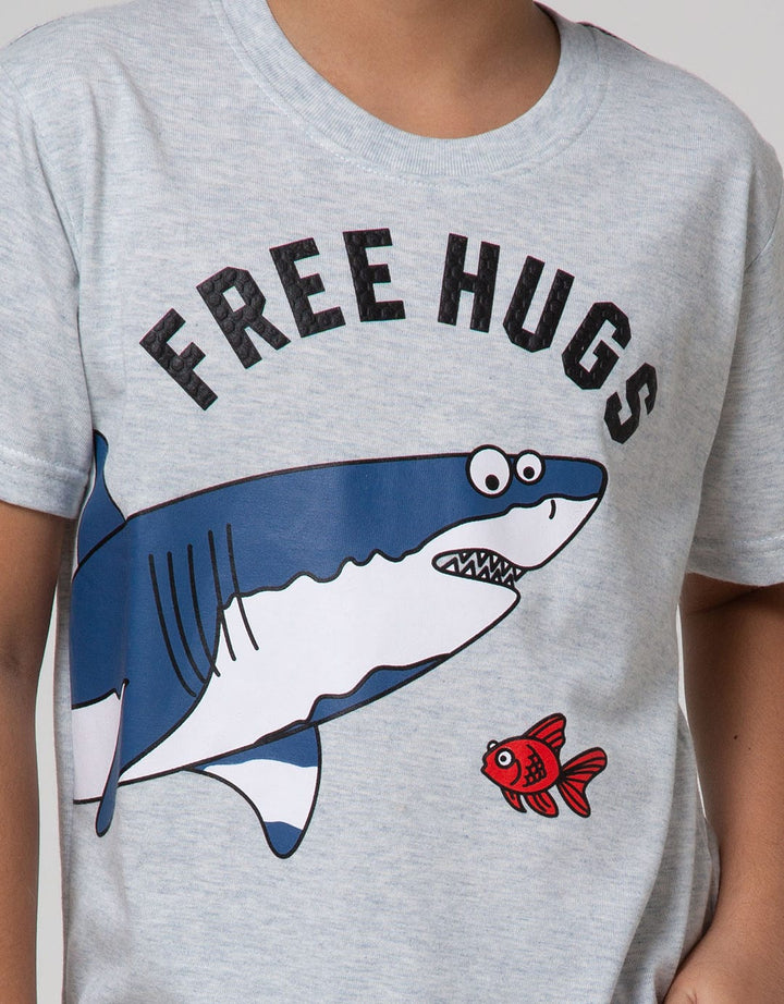 Little M Short Sleeve T-Shirt Best Buy Shark Free Hug