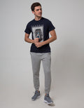 T Zone Men Casual Short Sleeve T-Shirt Photoprint Photography Classic Vintage