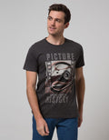 T Zone Men Casual Short Sleeve T-Shirt Photoprint Photography Picture History