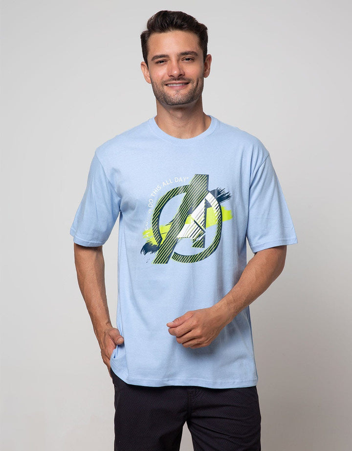 Marvel Avengers Comics Logo Print T-shirt