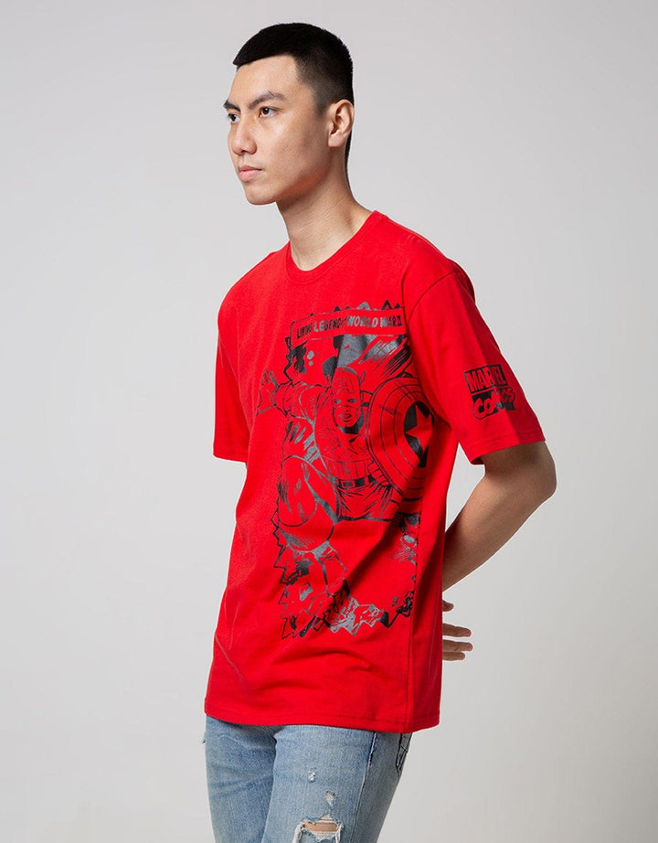 Marvel Comic Print Short SleeveT-Shirt